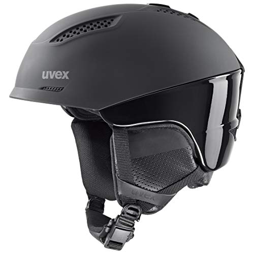 uvex Ultra pro - Skihelm für Damen und Herren - individuelle Größenanpassung - Magnetverschluss - Black matt - 59-61 cm