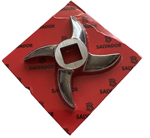 Meat Mincer Blade Plate Disc Grinder Spare Knife Curved All Sizes S/S Salvador 8 12 22 32 3mm 4.5mm 6mm (Mincer Blade No 32)