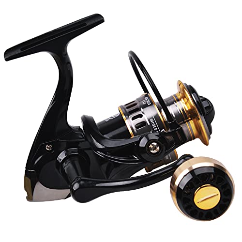 Bass Fishing Reel, High Speed Spinning Reel with 5.2:1 Gear Ratio, 22-30 LB Powerful Drag System, 9+1BB, Lightweight Smooth Spinning Reels Freshwater Saltwater Fishing