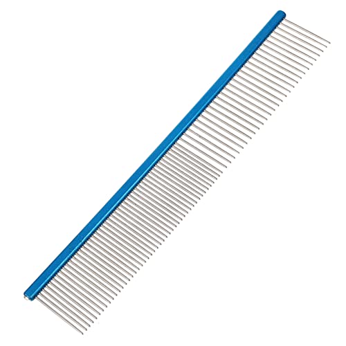 GALPADA Pet Comb Hair Comb Blue Stainless Steel
