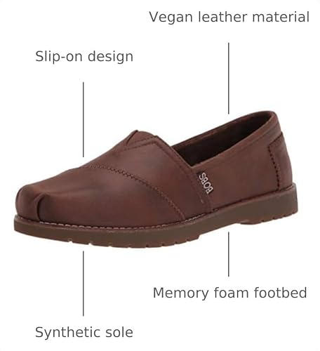Skechers Skechers BOBS Womens Chill Lugs-Urban Spell Loafer, Brown, 7