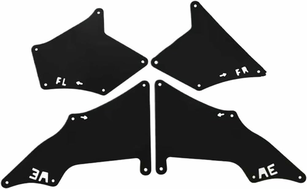 4 Pcs Splash Guards Wheel Mudflaps for Land Cruiser Prado 2700 4000 2003-2017 Car Front Rear Rubber Splash Guards