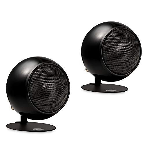 Orb Audio: Mod1 Round Stereo & TV Speakers - Two Pack - Compact Stereo Speakers - True Audiophile Reproduction - Easy to Hide - Ability To Upgrade Anytime