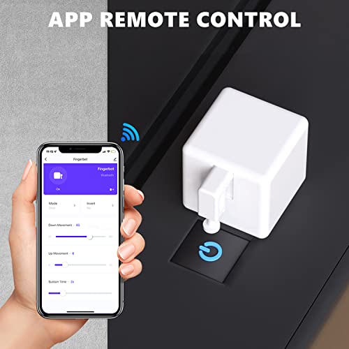 Smart Switch Button Pusher: Bluetooth Fingerbot Plus with Toolkit for Any Buttons & Switches, Tuya App Control, No Wiring, Add Tuya Bluetooth Hub to Make it Compatible with Alexa, Google Home (White) - Image 3