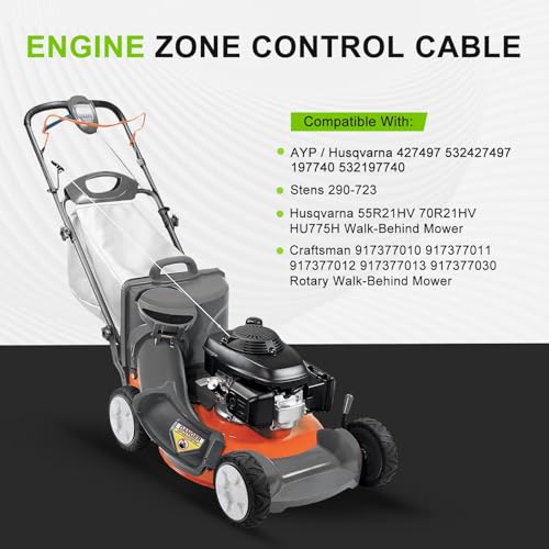 Harbot 532427497 Zone Control Cable for Husqvarna AYP HU775H 775EX 7021P RC 7021 RH HU700L HU800AWD HU725AWD HU775H Craftsman 197740 532197740 427497 Lawn Mower Push Mower Cable by Harbot - Image 2