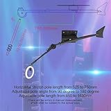 WDDEYYDS Overhead 360 Photo Booth Automatic Spinning Platform Spinner Selfie Video Booth With LED Light camera Rotating Machine For 10 people Events Partys Wedding - Image 3