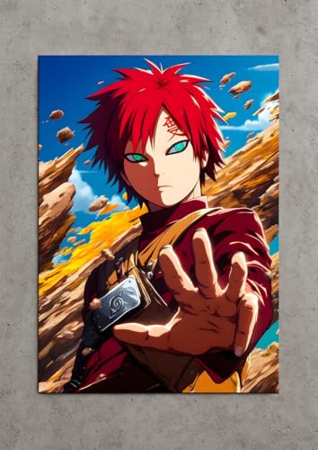 Image of NIJUKA Anime Printed Metal sheet Poster For Home And Room Decoration | For Anime Art Fans Boys And Girls (Gara first Jinjuriki)