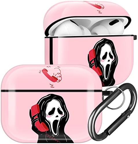 Ulirath Ghost for AirPod Pro 2019 /Pro 2 Case 2022 Skull Funny Fun Design Cases Scary Cute for AirPods Air Pods Pro 2nd Theme Skeleton Cover Cases Skin for Boys Girls Kids