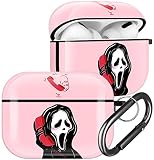 Ulirath Ghost for AirPod Pro 2019 /Pro 2 Case 2022 Skull Funny Fun Design Cases Scary Cute for AirPo