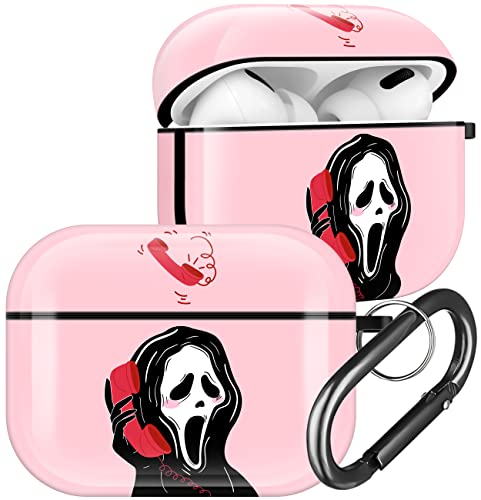 Ulirath Ghost For Airpod Pro 2019 /Pro 2 Case 2022 Skull Funny Fun Design Cases Scary Cute For Airpods Air Pods Pro 2Nd Theme Skeleton Cover Cases Skin For Boys Girls Kids #TOP2