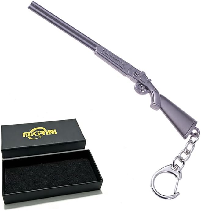Mini Gun Keychains for Men, Metal Pistol Key Ring Pendants image 4