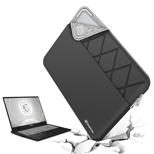 Smatree - Funda protectora antigolpes para portátil de 15.6 pulgadas, a medida para MSI Vector GP66/GP66 Leopard/Raider GE67 HX/Raider GE66/GE66 Raider/GE66 Dragonshield, 15.6 pulgadas, negro (E612)