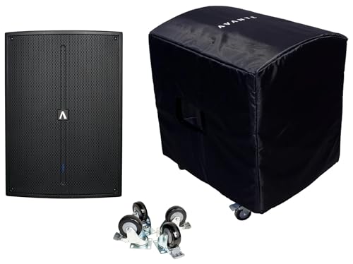 �I�[�f�B�I�Z�[�r���O�o���h��:Avante Audio A18S 1600W 45.7 cm Active DJ PA �T�u�E�[�t�@�[�o���h�� AVAC4�L���X�^�[�L�b�g4�Z�b�g�ƃL���X�^�[�t��A18SC�J�o�[(3�A�C�e��)