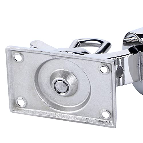 All Angle Deck-Mount Adjustable Fishing Rod Holder - 360° Adjustable - Flange Mount 90 Degrees, Marine Quality (Square Base) #TOP7