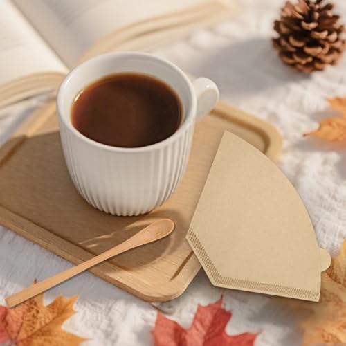 250 Count #2 Coffee Filter, Disposable Cone Coffee Filters For Pour Over and Drip Coffee Maker (2-6 cup)