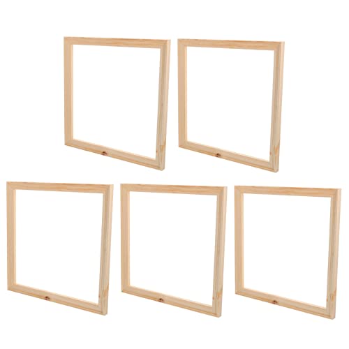 Zerodeko 5piezas Marco De Madera Shape Para y Fotografías Marco Vacío De Madera Para Decoración y