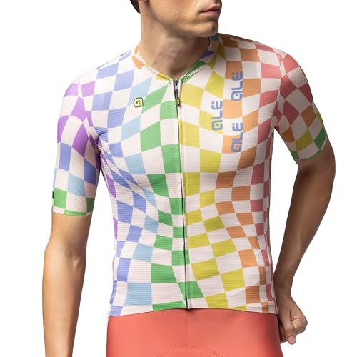Maillot cyclisme homme Alé Cycling en micro-maille légère et manches Aero Cut