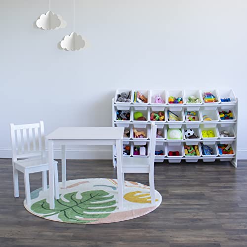Humble Crew Mega Toy Organizer with 28 Storage Bins – Extra-Large Kids’ Storage Rack with White Wood Frame, 4-Tier Organizer for Playrooms, Bedrooms & Classrooms by Humble Crew - Image 8