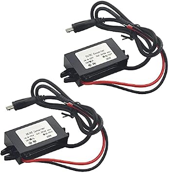 2Pcs DC-DC Buck Converter Module 3A 12V 24V to 5V DC Power Converter Step Down Module with Micro USB Connector USB Micro Interface
