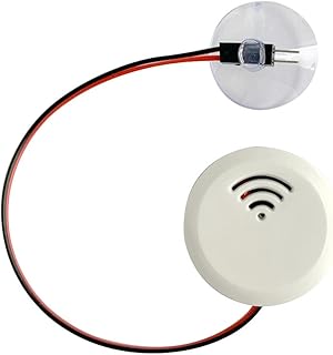 Alarma de Nivel de Tanque Alarma de Nivel de Agua, con Sonda Detector de Sensor de Fuga de Agua Sistema de Seguridad de Desbordamiento, para Tanque de Peces Acuario Alarmas Domésticas Blanco