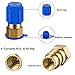 Mudder Bpv31 Piercing Valve 134a Kit R134a Refrigerant Charge Hose with Gauge, Hose Refrigerant Can Tap with Gauge R134a Can Connect to R12/r22 Port 1/2 and Universal Retrofit Valve with Dust Cap