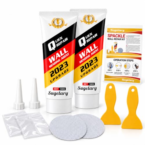 Drywall Patch Repair Kit with Scraper, Wall Spackle Repair Paste, Wall Mending Agent Quick and Easy Solution to Fill the Holes for Home Wall, Plaster Dent Repair and Wood Scratch Repair