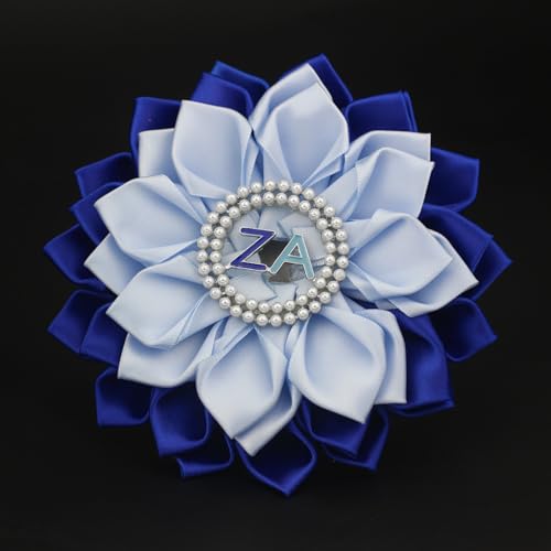 Image of Zetaa Amicaea Flower Brooch Pin for Women ZA Sorority Corsage Gift Greek Sorority Brooch Pin Paraphernalia Gift Sisterhood Jewelry for Soror