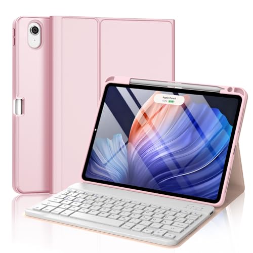 Funda teclado iPad Air 11 M4 para estudiar y teletrabajo con luz