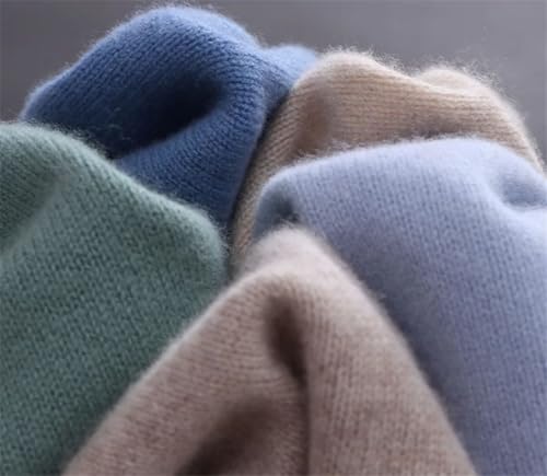 Men Loose Oversized Crew Neck Knit Pullover Fall-Winter Casual Long Sleeve Sweater Tops3