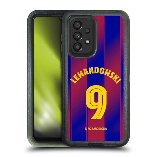 Étui Lewandowski Galaxy A33 5G FC Barcelone Coque Antichoc Match et Quotidien