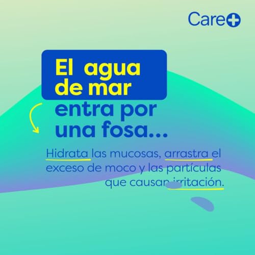 Miniatura 3 de Care , Spray Nasal Con Agua De Mar, Hidratación Y Limpieza Nasal, Con Dexpantenol, Alivia La Congestión Y Sequedad, Apto Para Bebés Y Adultos, 20ml X 2 Uds