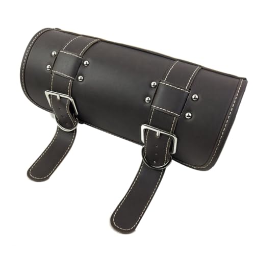 Sacoche de guidon de moto en PU imperméable TOYANDONA pour le stockage