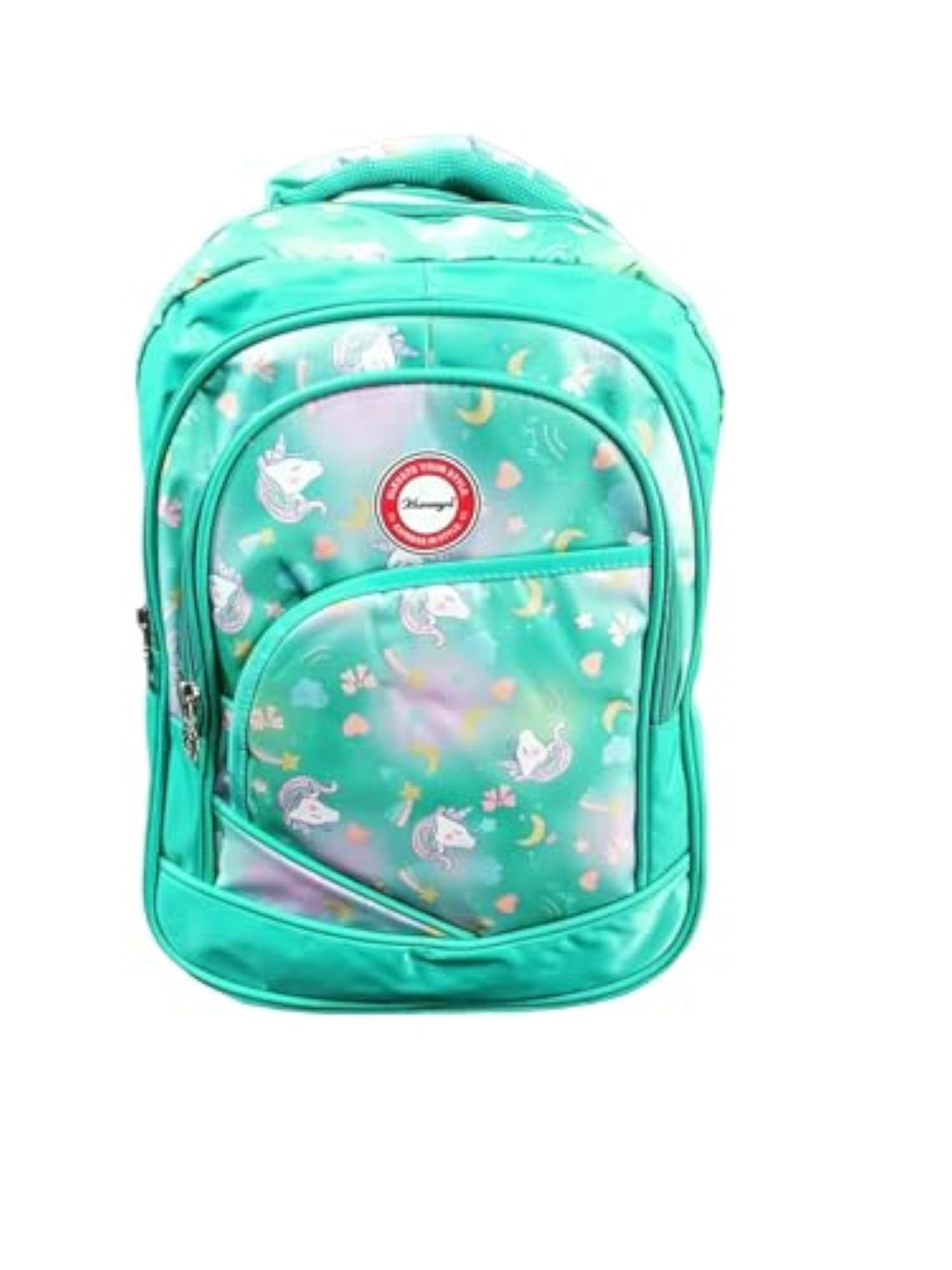Asha Spark Kids Unicorn School Backpack, Mint Green