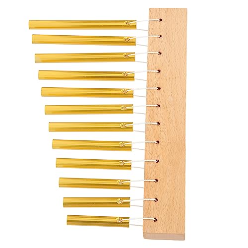 Sino de vento simples, 12 teclas Professional Composite Wood Metal Sino de vento fácil de tocar long