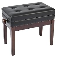 Kinsman Deluxe Adjustable Piano Bench with Storage ~ Satin Rosewood Quality product Item package quantity: 1 Item package weight: 11 kilograms
