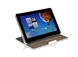 StilGut UltraSlim Case extrem flaches Etui mit Stand  und Präsentationsfunktion für Acer Iconia Tab A510/ A511 Iconia Tab A700 in weiß