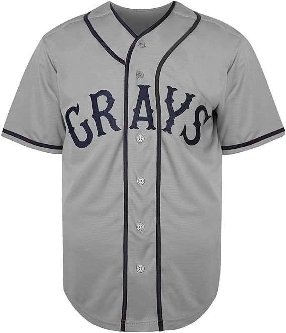 AVLSJEN Mens #20 Josh Gibson Baseball Jersey Homestead Grays Baseball Shirt Stitched S-3XL (US, Alpha, X-Large, Regular, Regular, Grey)