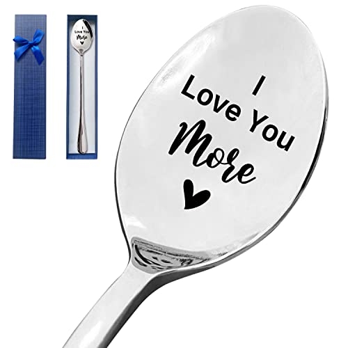 HSSPIRITZ I Love You More Funny Engraved Stainless...