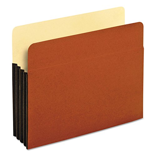 Archivos de bolsillo Pendaflex Tyvek corte recto tamaño carta color marrón