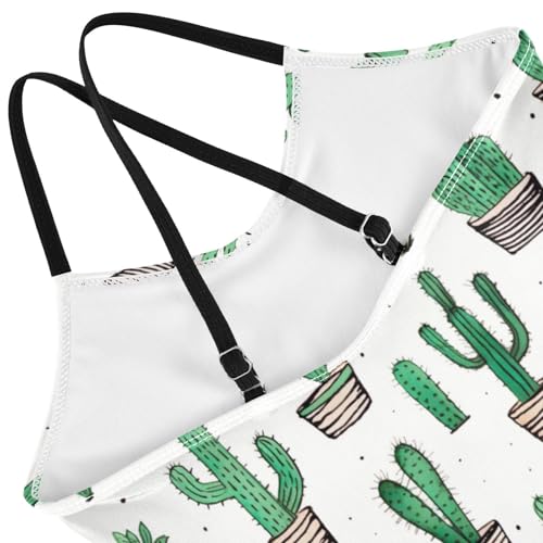 Cactus Green Girls One Piece Swimsuit Beach Swimwear 208494204