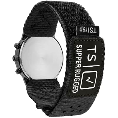 TStrap Nylon Sport Watch Band - Black Quick Release Watch Straps For Men Women - Athletic Military Smart Watch Bracelet Replacement - Correa Para Reloj Hombre - 18mm 20mm 22mm
