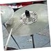 ULDIGI Percussion Tambourine Cymbal for Drum Set Quick Installation Drum Accessory for Hihats and Crashes for Versatile Music Performance
