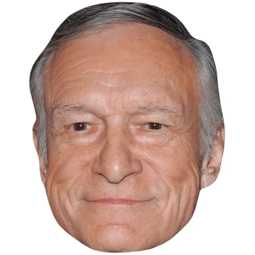 Hugh HEFNER (Smile) Maske aus Karton