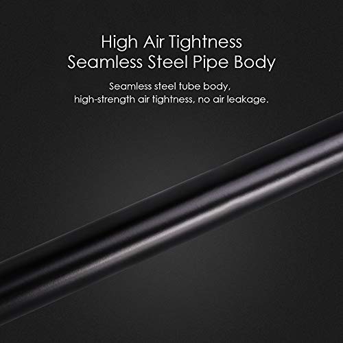 Fdrirect Mini bomba de bicicleta Bomba de chão de bicicleta portátil com manômetro 100PSI e pé estab