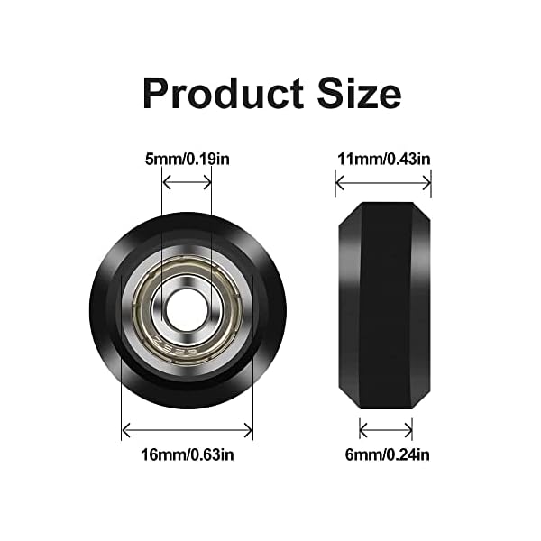 Creality Officiel Imprimante 3D Poulie en Plastique de Roue de POM Roulement LinÃ©aire 625zz Roulement linÃ©aire pour Ender 3/Ender 3 V2/Ender 3 Pro/Ender 3 Max/Ender 5 Series/CR 10 Series – Image 4