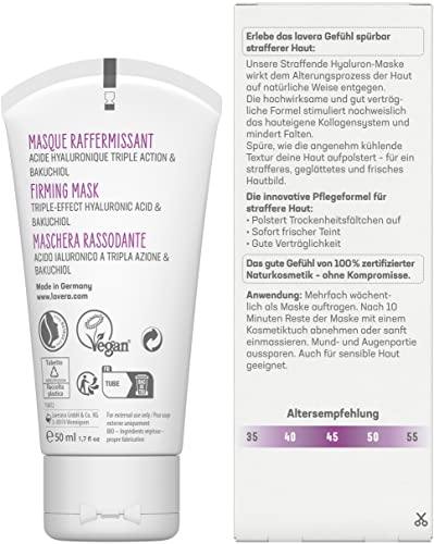 Lavera Straffende Hyaluron-Maske – Vegane Feuchtigkeitsmaske