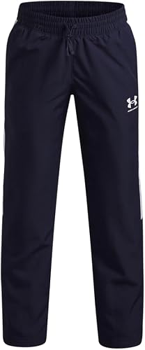Under Armour UA B Rival WVN Pantalón - Midnight Navy/White - YLG