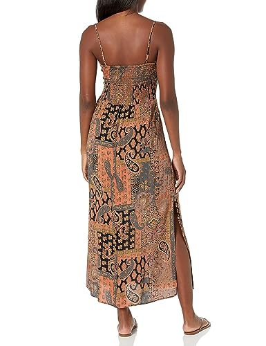 Image of Angie Women's Printed Twist Front Keyhole Maxi Dress