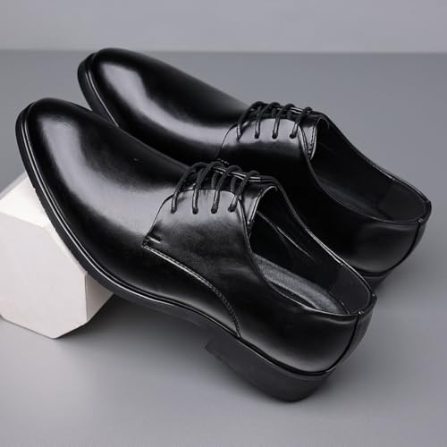 Men's Dress Shoes Formal Business Classic Derbys Lace Up Oxford Shoes Comfortable Durable and Versatile Wedding Walking Shoes4