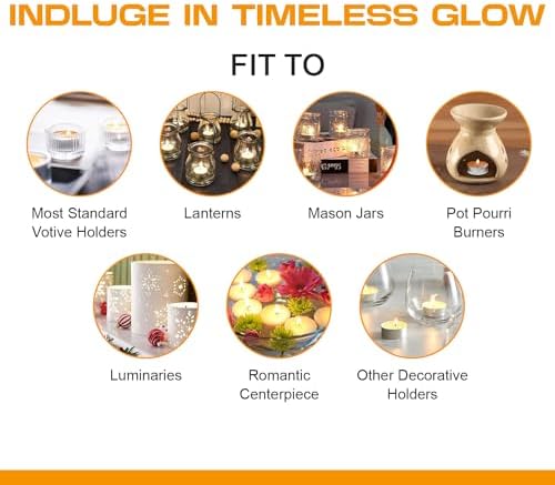 Scented Tea Light Candles - Pack of 100